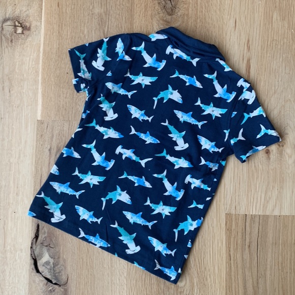 NWOT Jumping Beans Polo Shirt in Shark Print - Picture 3 of 3